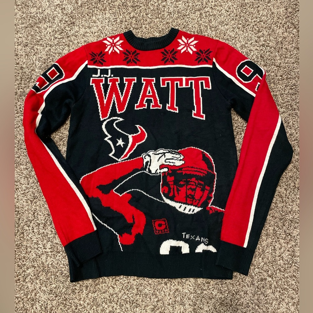 Women’s size small NFL JJ Watt Christmas Sweater